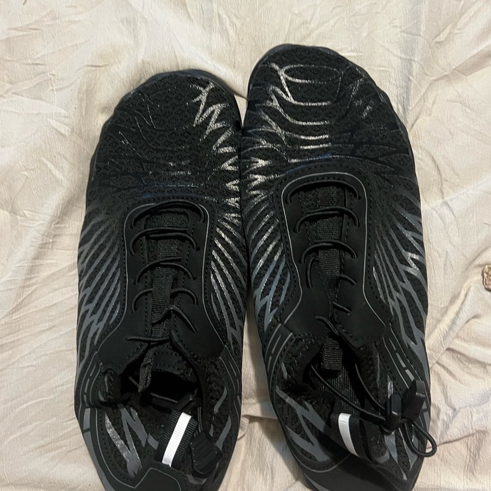 Black and Gray Athletic Shoes